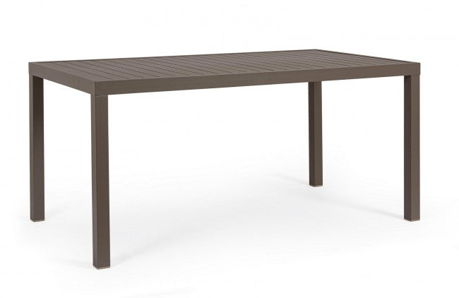 Tavolino Da Caffè HILDE 40x40 Cm - Struttura In Alluminio Verniciato, Assemblaggio Richiesto