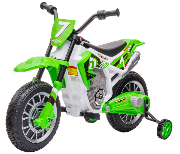 sconto Moto Elettrica per Bambini 12V Motocross Verde