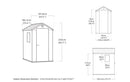 Casetta da Giardino Porta Attrezzi 125,8x184,5x205,1 cmin Evotech+ Keter Darwin 4x6 Verde-5