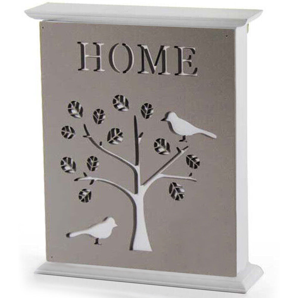 Armadietto Portachiavi In Legno Vintage Con 7 Ganci – Organizer Da Parete, Montaggio A Destra O Sinistra