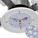 Ventilatore da Soffitto 4 Pale Legno con Lampada Luce LED e Telecomando 130 cm-5