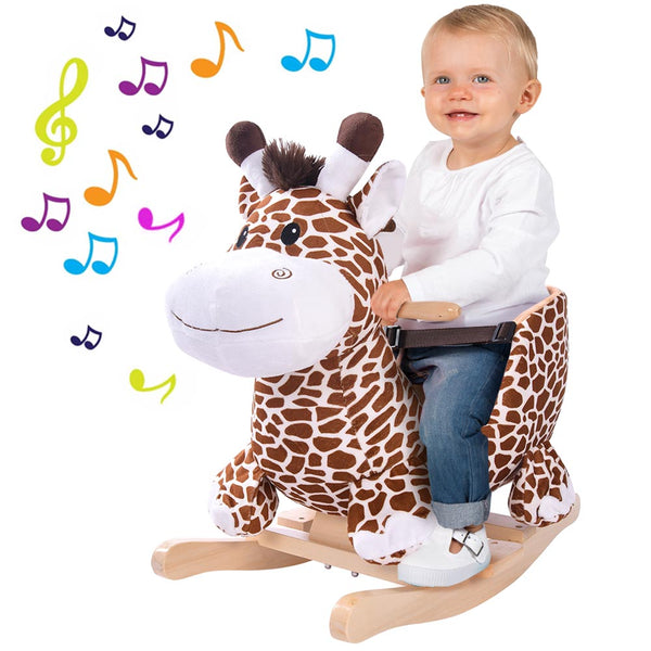 Giraffa a Dondolo Cavalcabile Peluche Giocattolo Bambini con Effetti Sonori online