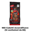 Accendifuoco Eco a Cubetti 960pz in 12 Buste per Accensione Barbecue-2