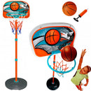 Basket Canestro Piantana Giocattolo Bambini Regolabile con Pallone e Gonfiatore-2