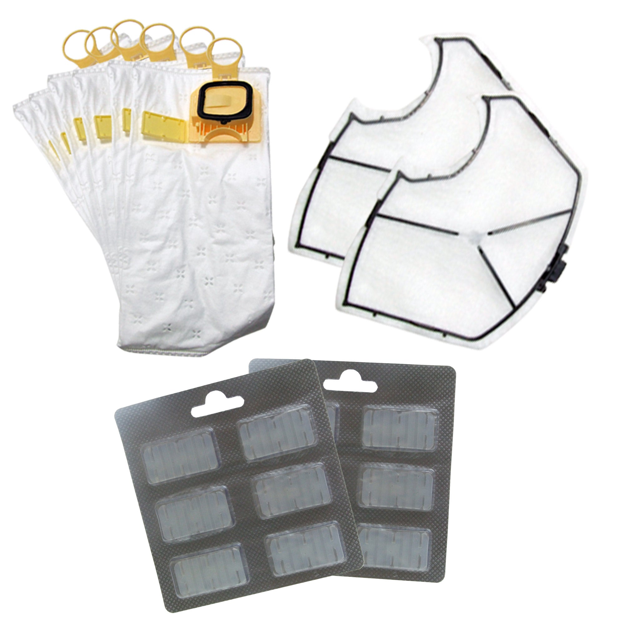 Figevida Kit 12 Sacchetti Copatibili per Vorwerk Folletto VK140/150