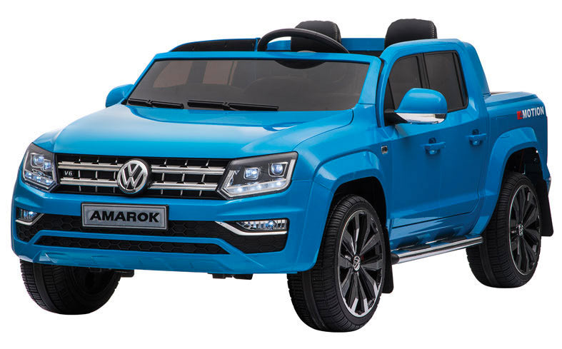 MOTOS Tappetini Auto In Velours Per Volkswagen Amarok 2010-2016 - Colore Blu - Set Premium Antiscivolo - 3