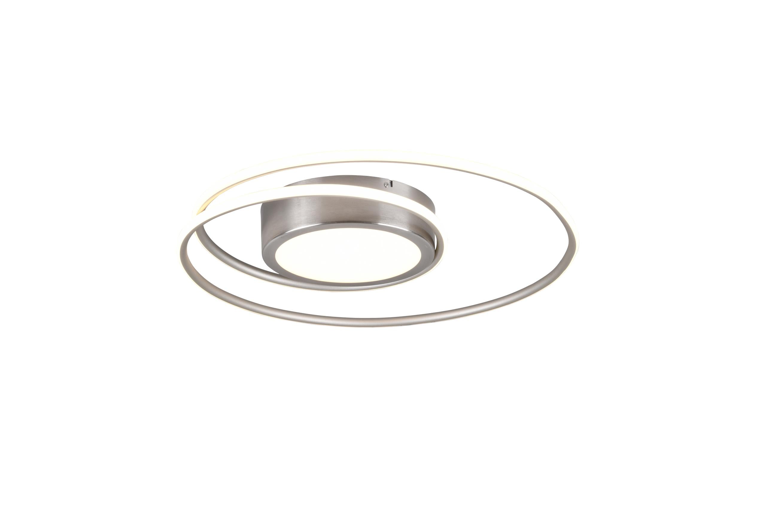 Plafoniera Da Interno A Led In Metallo Nickel Opaco 220265
