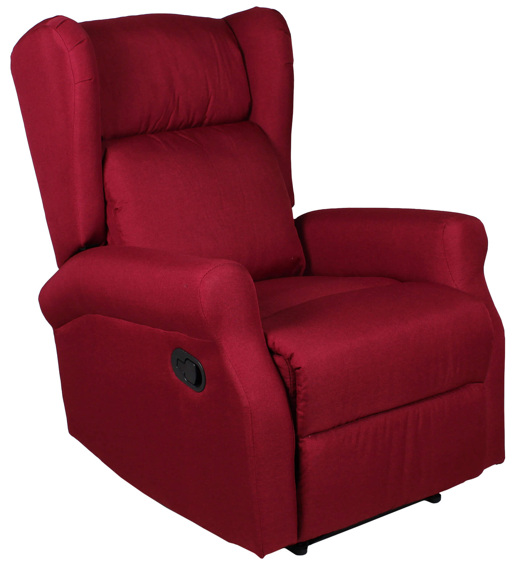 Poltrona relax TV funzione massaggio reclinabile sollevamento elettrico in tessuto nero DEC027069