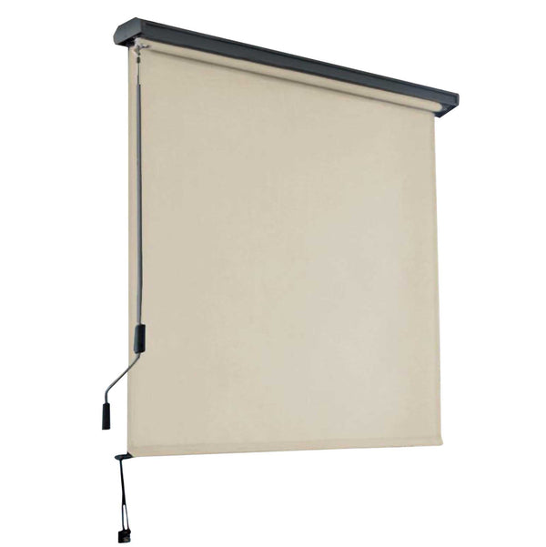 online Tenda da Sole Avvolgibile Manuale 160x250 cm in Alluminio e Poliestere Charleston Bianco