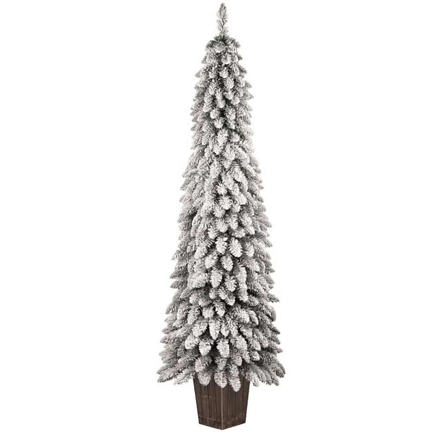 HOMCOM Albero Di Natale Artificiale Floccato 1,8m – 700 Punte Innevate, Blu, Resistente Al Fuoco
