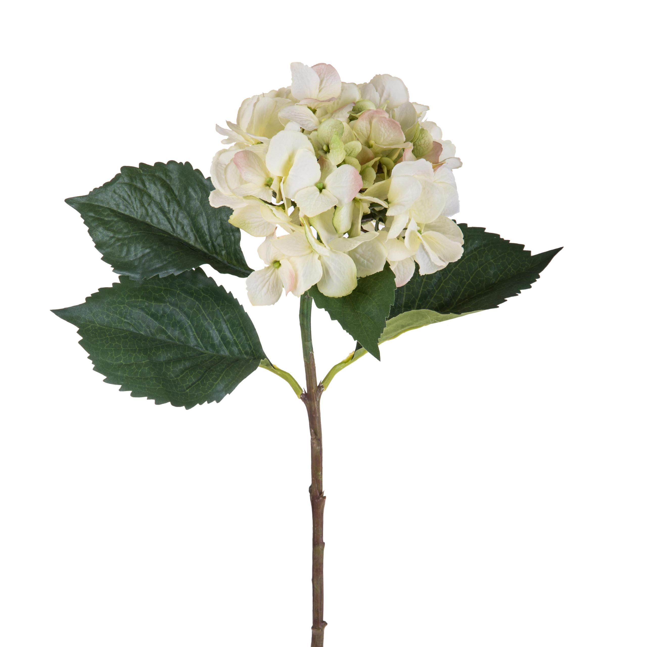 Ghirlanda Artificiale Di Ortensie 60 Cm – Decorazione Da Porta, Parete O Camino In Rosa, Beige E Verde, Seta Di Alta Qualità Per Interni Ed Esterni (Fatta A Mano)