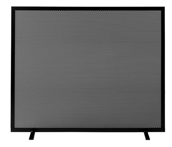 Parascintille per Camino 70x51 in Ferro Verniciato Grigio Martellato sconto