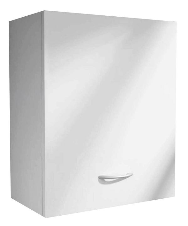 Mobile Pensile da Bagno 1 Anta in Nobilitato 48x48 cm Ambrosini Perla Bianco Opaco prezzo