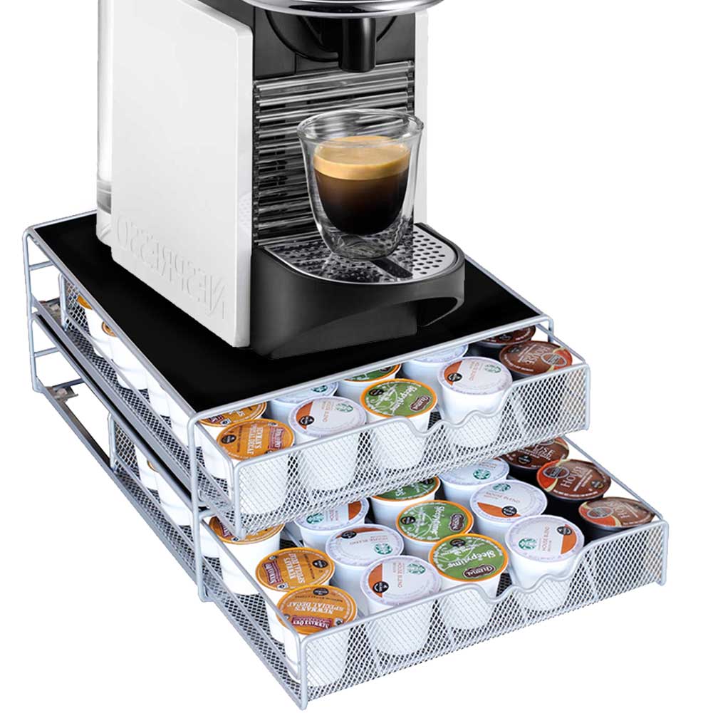 Contenitore Per Caffè E Tè, Caffè Espresso, In Acciaio Inox Con Contenitore Per Caffè E Tè, Caffè Espresso, In Acciaio Inox Con