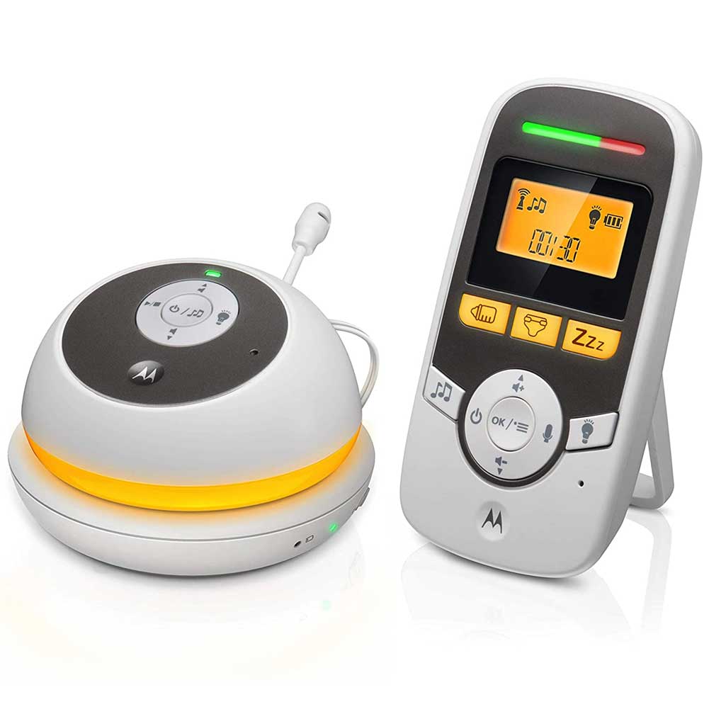 Reer Baby Monitor Rigi 50070 – Digitale Con Tecnologia FHSS, Luce Notturna, Interfono E Portata Fino A 300 M