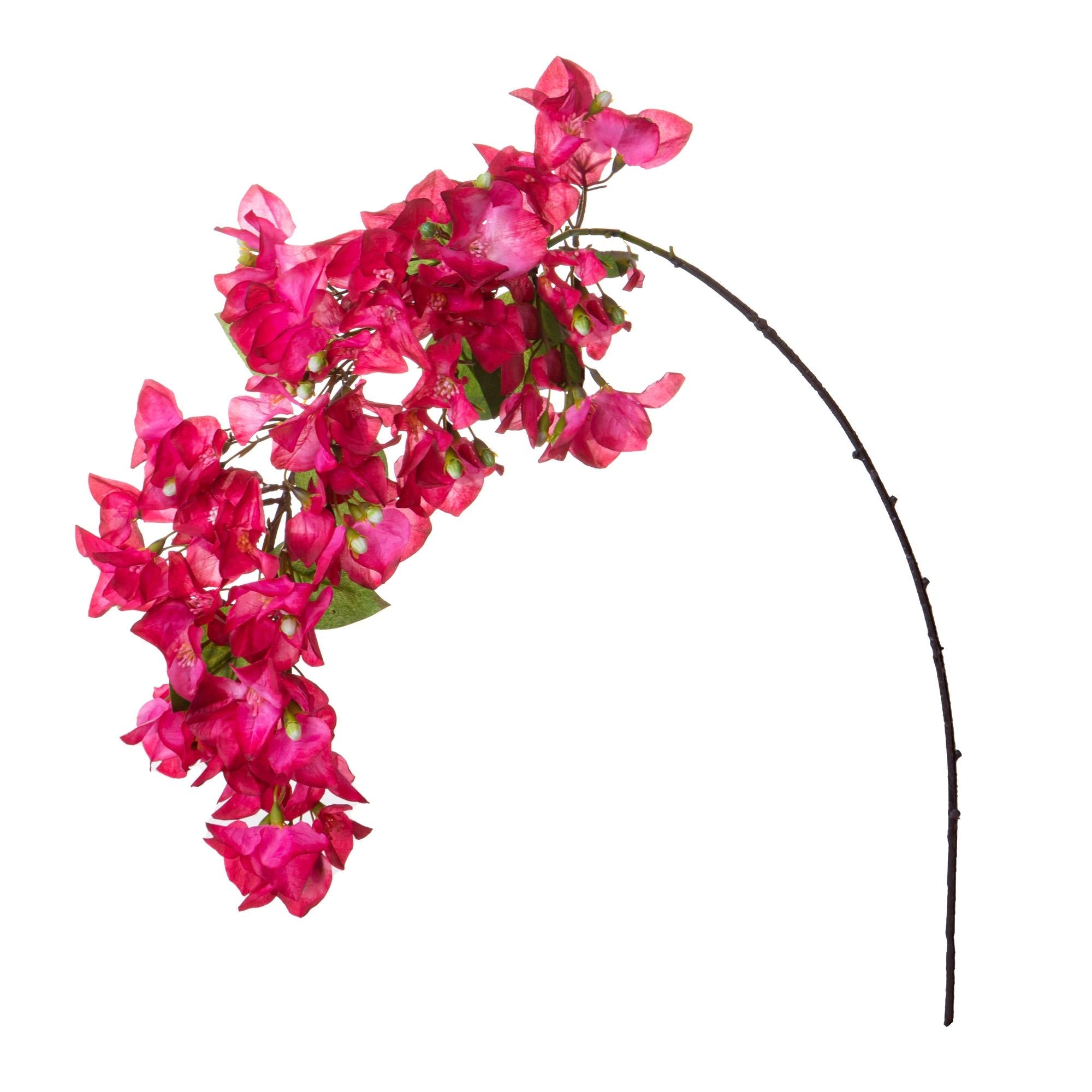 Bougainvillea Artificiale Fucsia – Rami Lunghi 80 Cm – Fiori Finti In Seta Per Decorazioni