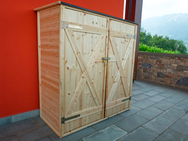 Casetta Box da Giardino per Attrezzi 150x70 cm in Legno Armadio Space online