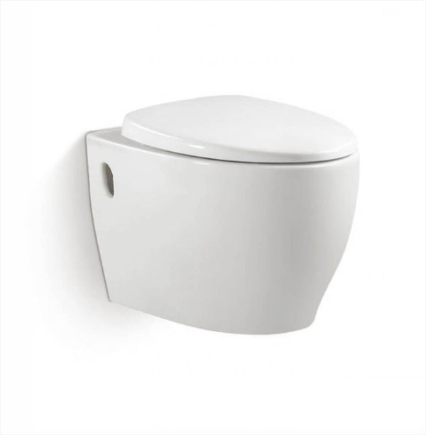 WC Sospeso in Ceramica 39x57x35 Cm Vorich Round Bianco online