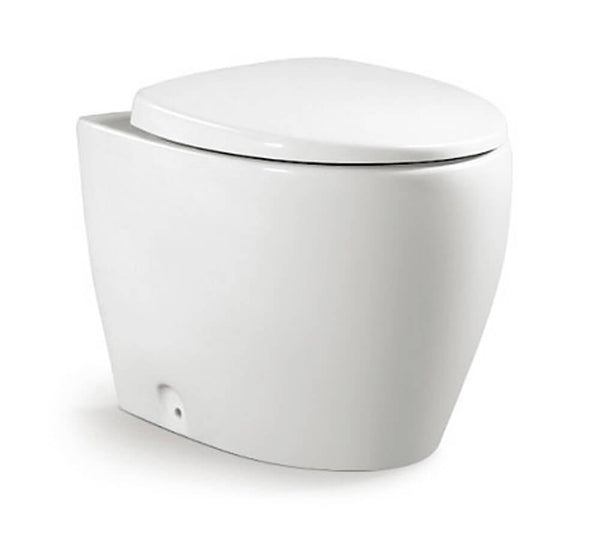 acquista WC Filo a Muro in Ceramica 38x57x41 Cm Vorich Round Bianco