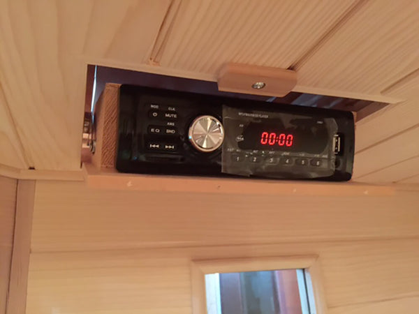 online Sauna Finlandese ad Infrarossi 2 posti 125x105 cm in Legno di Cedro Canadese H188 Vorich Esterno