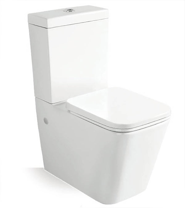 acquista WC con Cassetta Esterna in Ceramica 37x55x33 Cm Vorich Minimal Bianco