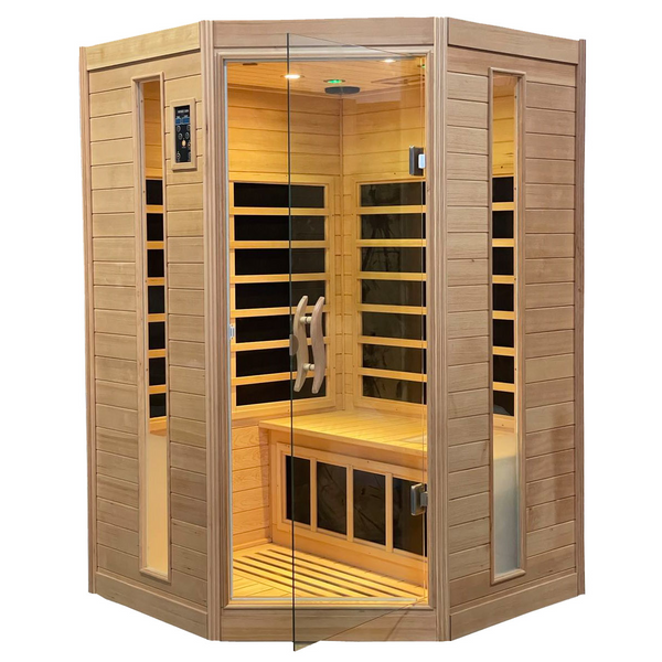 online Sauna Finlandese ad Infrarossi 122x122 cm in Cedro Canadese King Eco