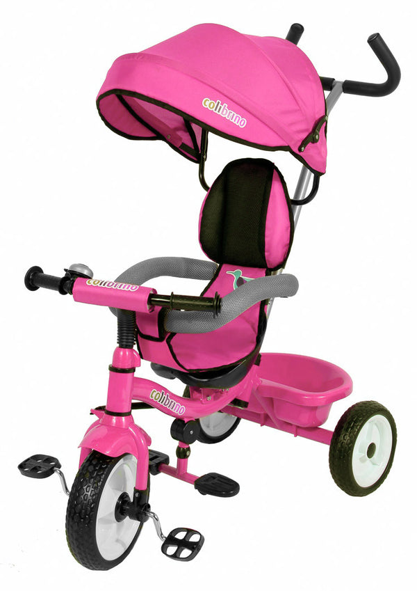 Triciclo a Spinta Seggiolino Reversibile per Bambini Miller Colibrino Rosa sconto