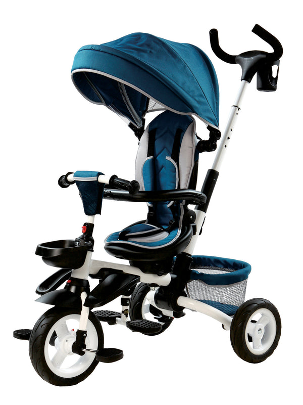 Passeggino Triciclo Pieghevole per Bambini Miller Blu acquista