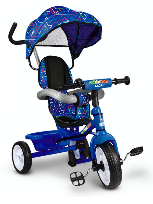 Triciclo Passeggino con Seggiolino Reversibile per Bambini Blu sconto
