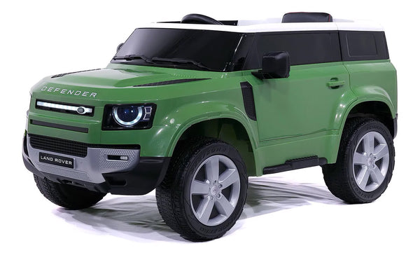 acquista Macchina Elettrica per Bambini 12V con Licenza Land Rover Defender Verde