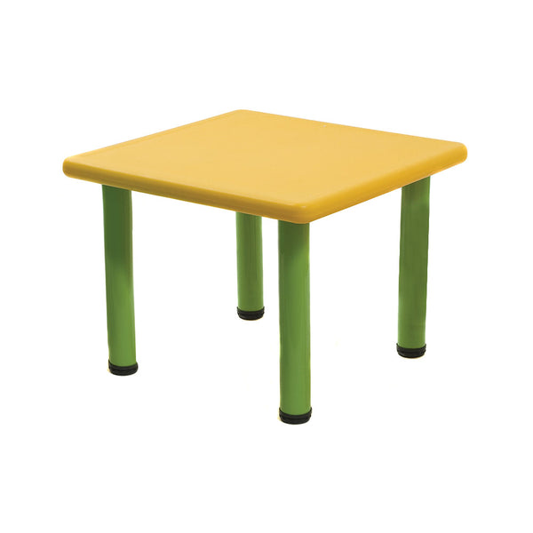 Tavolino Strong Giallo con piedi in acciaio inox regolabili per Bambini prezzo