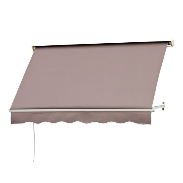 prezzo Tenda da Sole a Caduta 180×70 cm in Alluminio e Poliestere Marrone