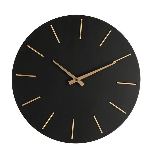 Orologio da Parete  Ø40x5 cm in Legno TimeLine Nero prezzo