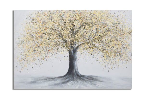 Dipinto su Tela Tree Simple 120x3,8x80 cm in Legno di Pino e Canvas Multicolor online