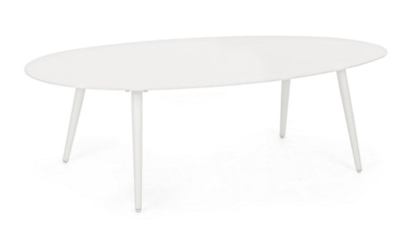 Tavolino da Salotto 120x75x36 cm in Alluminio Ridley Bianco acquista