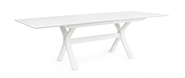 Tavolo Allungabile Kenyon 180-240x100 cm Bianco in Alluminio online