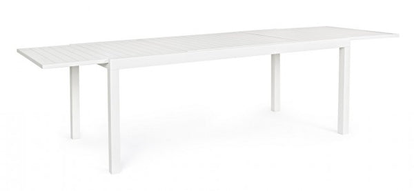 acquista Tavolo Allungabile Hilde 200-300x100 cm Bianco in Alluminio
