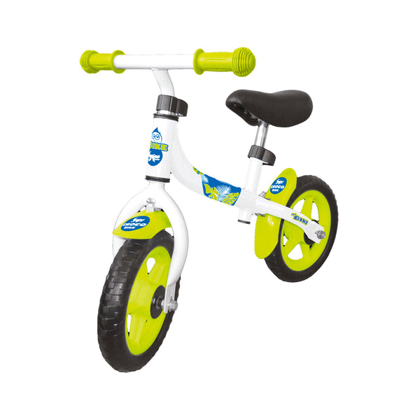 sconto Bicicletta Pedagogica per Bambini con Kit Adesivi Bimbo o Bimba Go-Go Bianca