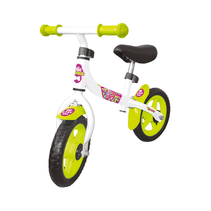 Bicicletta Pedagogica per Bambini con Kit Adesivi Bimbo o Bimba Go-Go Bianca-2