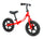 Bicicletta Pedagogica per Bambini 78x40x60 cm Senza Pedali Balance Rossa
