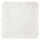 Piatto Quadrato 25,5x25,5 cm Traforato in Porcellana Kaleidos Charme Bianco