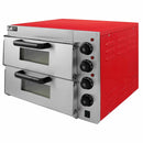 Forno Elettrico a Due Comparti 56,1x43,7x50 cm 350°C per Pizza Fino a 40 cm-1