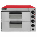 Forno Elettrico a Due Comparti 56,1x43,7x50 cm 350°C per Pizza Fino a 40 cm-3
