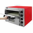 Forno Elettrico a Due Comparti 56,1x43,7x50 cm 350°C per Pizza Fino a 40 cm-5