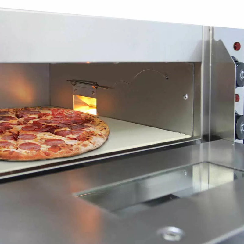 Forno Elettrico a Due Comparti 56,1x43,7x50 cm 350°C per Pizza Fino a 40 cm-6