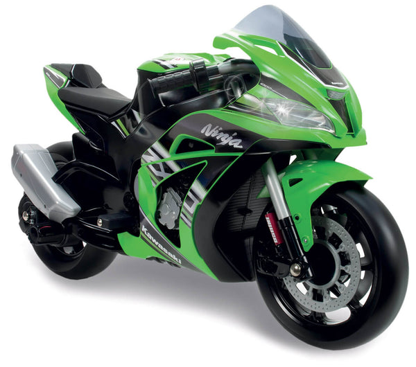 online Moto Elettrica per Bambini 12V con Licenza Kawasaki Ninjia Verde