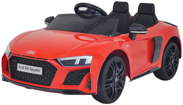 acquista Macchina Elettrica per Bambini 12V con Licenza Audi R8 Spyder Rossa