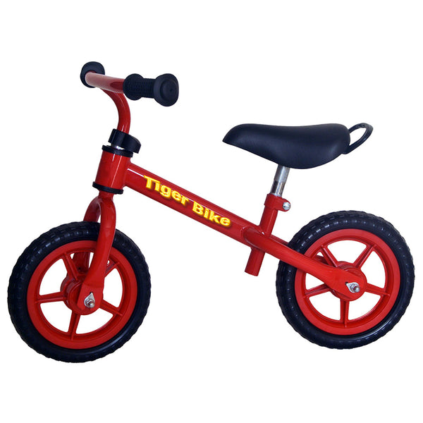 Bicicletta Pedagogica per Bambini 12 Senza Pedali Kid Smile Tiger Bike Rossa sconto