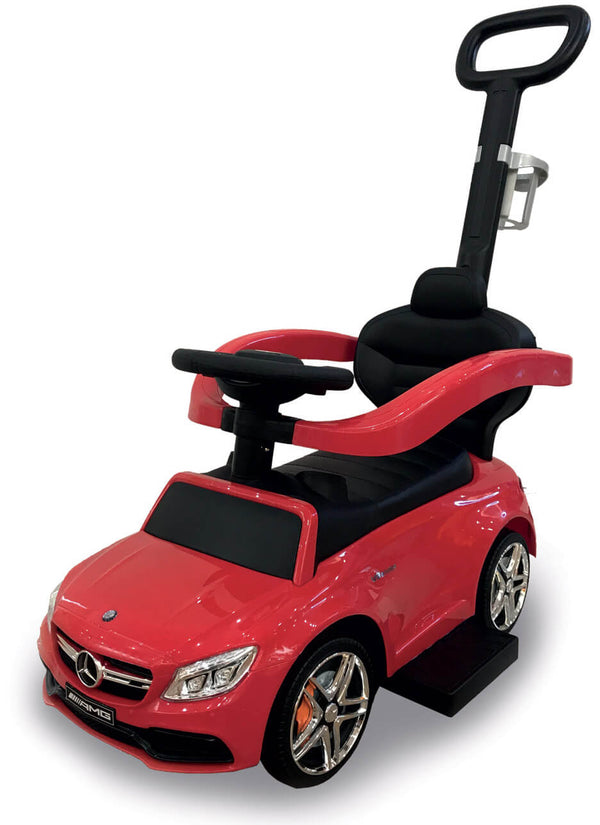 acquista Macchina a Spinta per Bambini con Licenza Mercedes C63 AMG Push Car Rossa