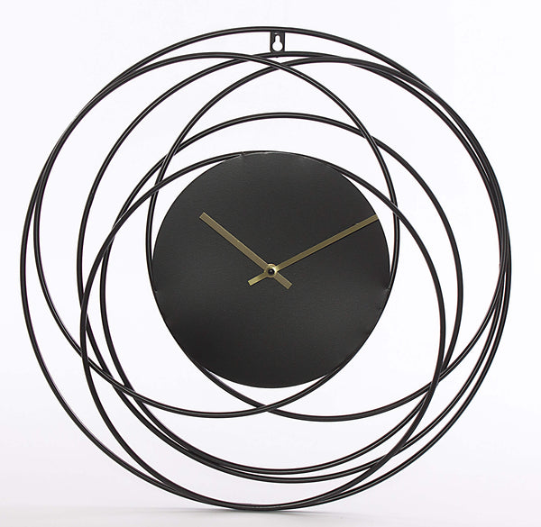 Orologio da Parete Ø50 cm in Mdf e Metallo Nero acquista